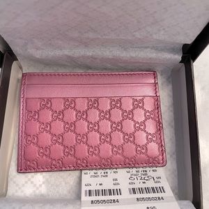 Gucci credit card & drivers license holder authentic see serial number in photo
